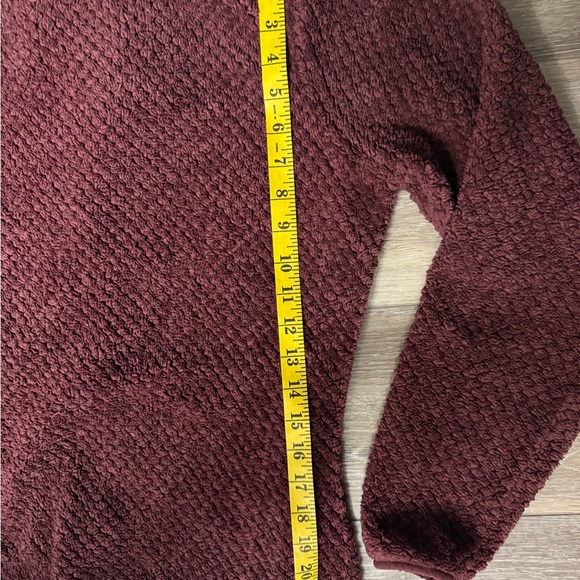 Columbia Maroon Burgundy Wine Fireside II Sherpa Fleece Jacket full zip - size L - Picture 7 of 7